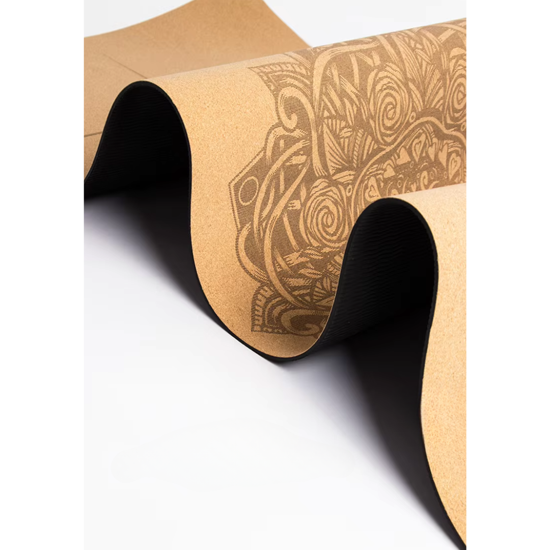 Pilates & Yoga Mat made of natural cork – sweat-absorbent and non-slip, Pilates & Yoga Mat made of natural cork – 4mm, sweat-absorbent and non-slip, 2 variants and sizes