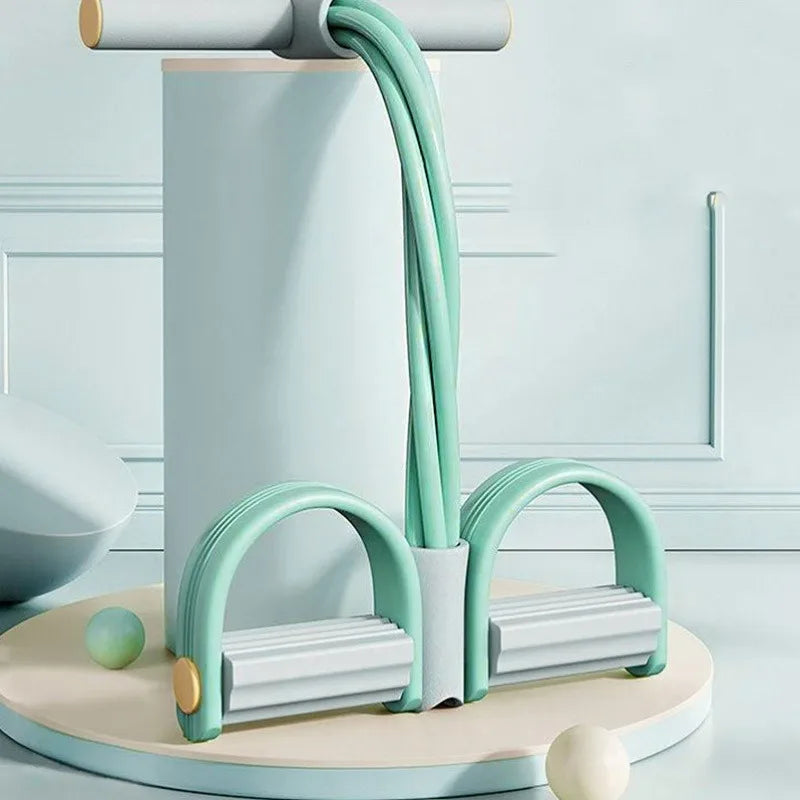 4-Tube Yoga Pedal Puller Resistance Band