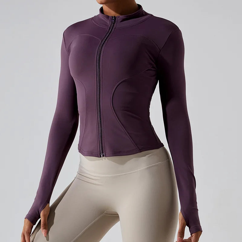Longsleeve Zipper Yoga Shirt
