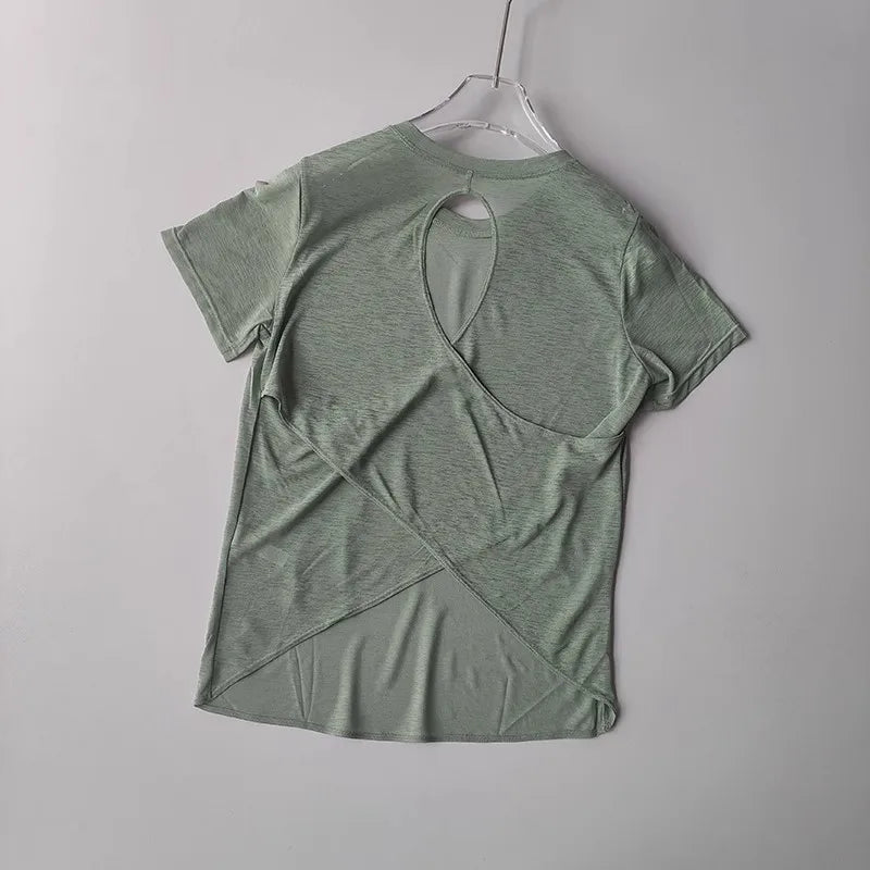 Women's Quick Drying Tight Fitting Sports T-shirt