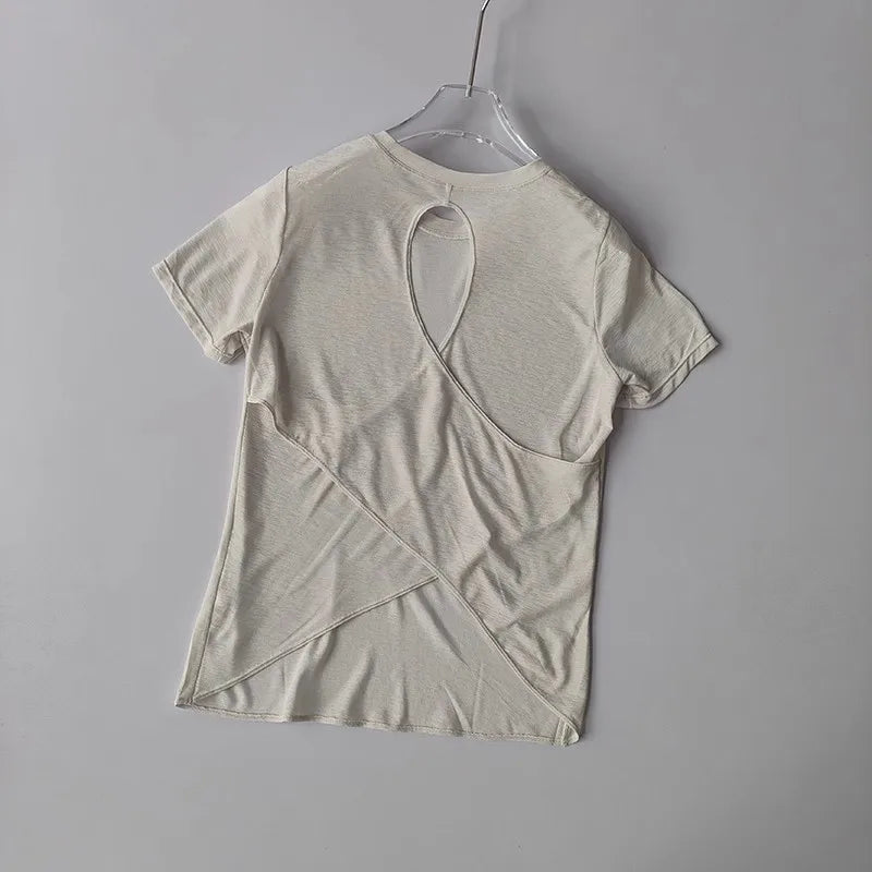 Women's Quick Drying Tight Fitting Sports T-shirt