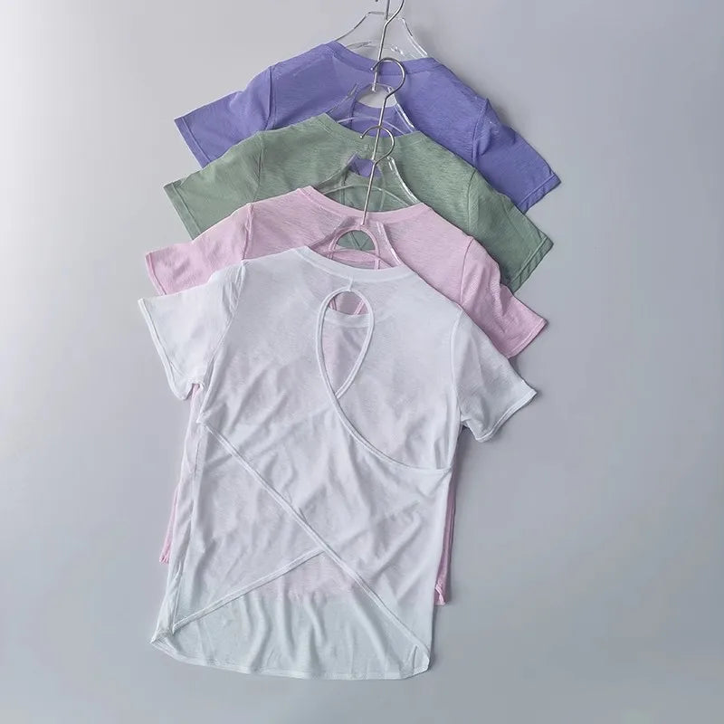 Women's Quick Drying Tight Fitting Sports T-shirt