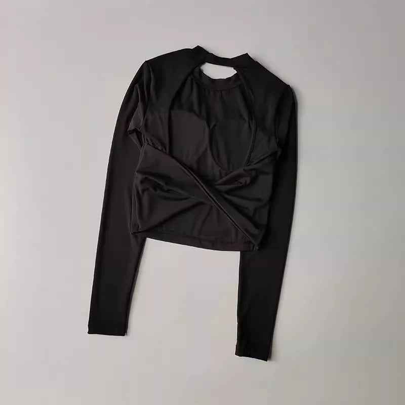 Women's Sexy Beauty Back Fitness Crop Top