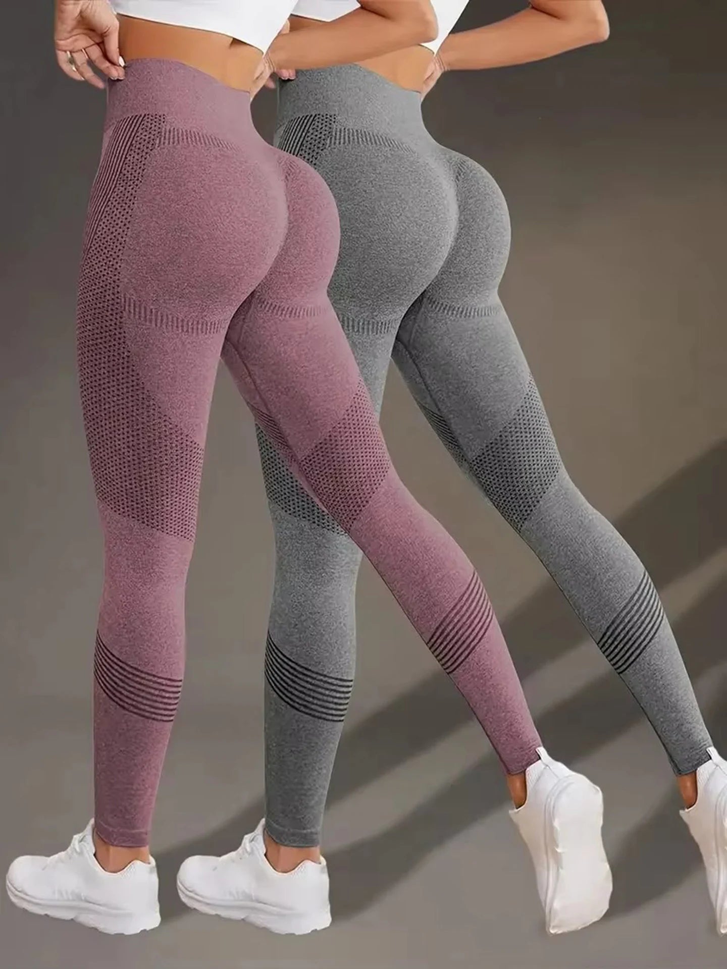 Women Knitted Solid Tights Seamless Leggings