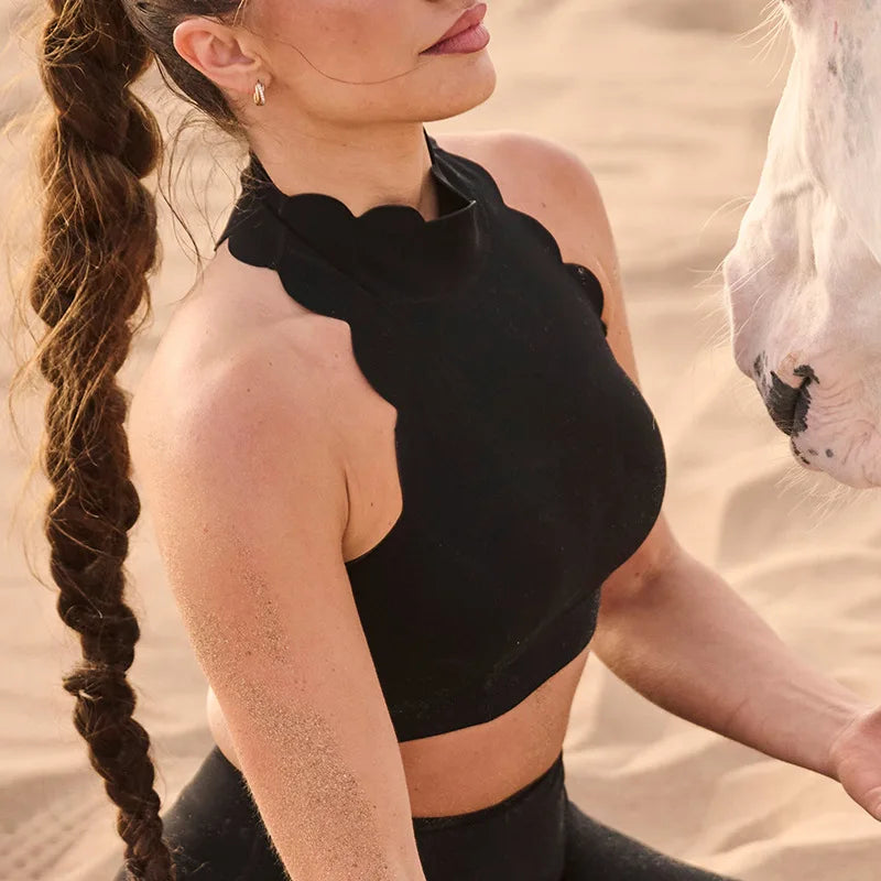 Women's Hollow-out Lace Tight Top