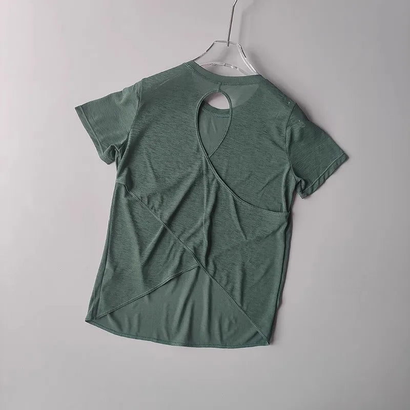 Women's Quick Drying Tight Fitting Sports T-shirt