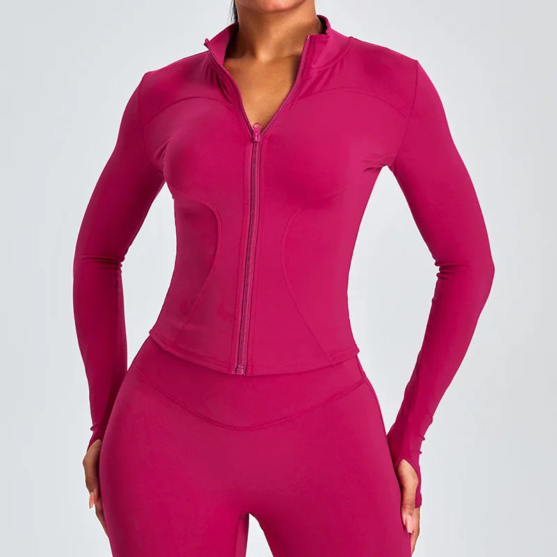 Longsleeve Zipper Yoga Shirt