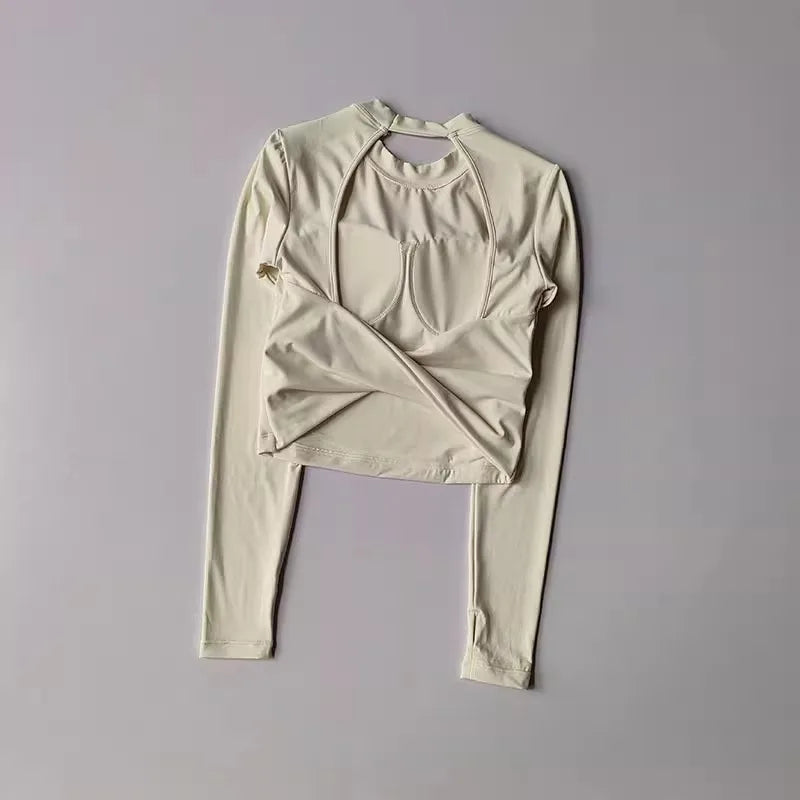 Women's Sexy Beauty Back Fitness Crop Top