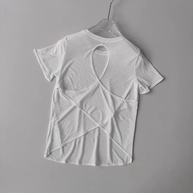 Women's Quick Drying Tight Fitting Sports T-shirt