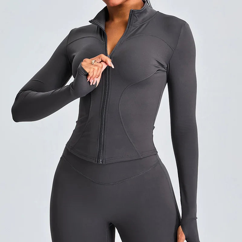 Longsleeve Zipper Yoga Shirt