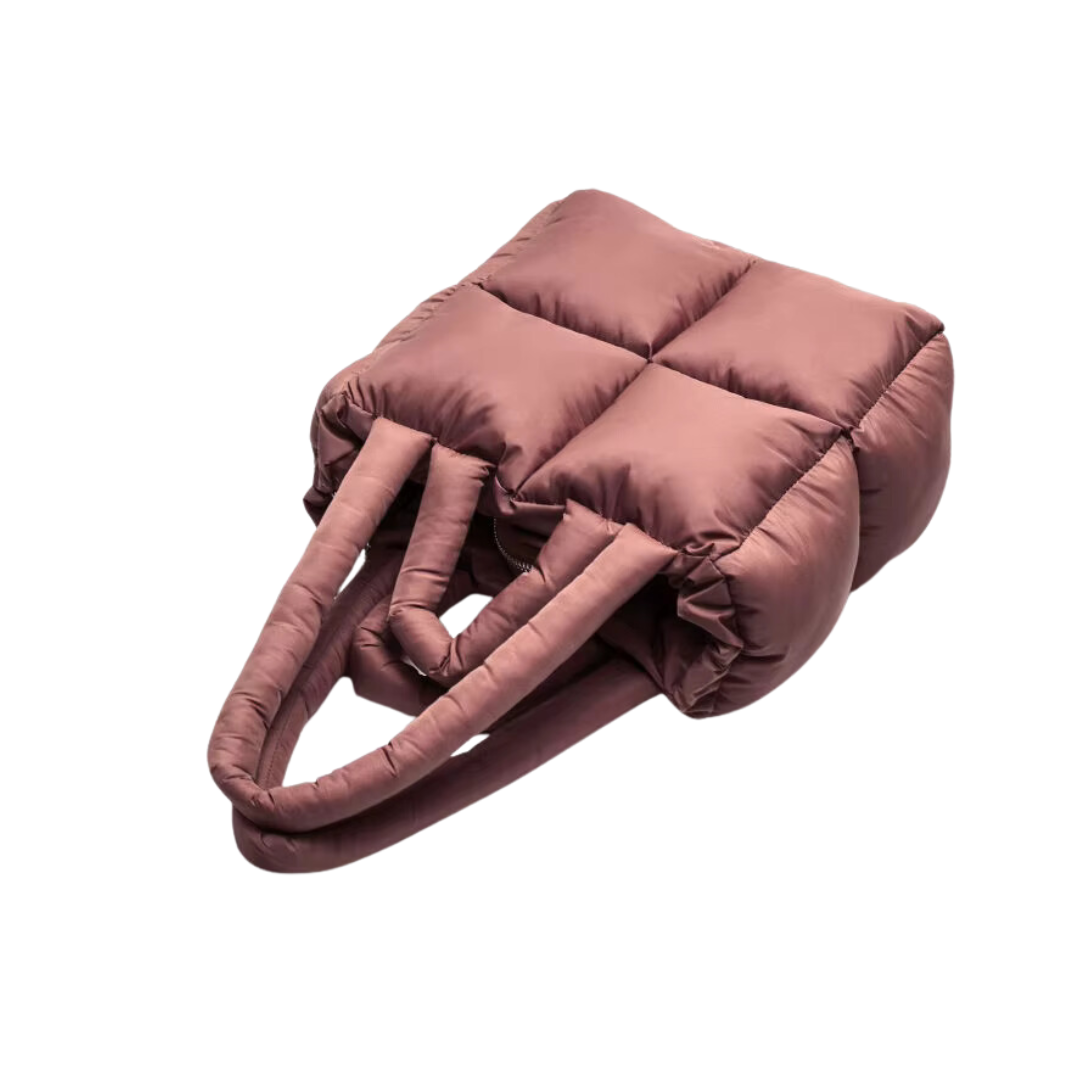 Soft shoulder bag for women – Large capacity, quilted design, padded & soft, perfect for fitness and everyday use