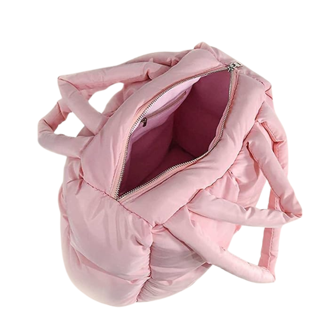 Soft shoulder bag for women – Large capacity, quilted design, padded & soft, perfect for fitness and everyday use